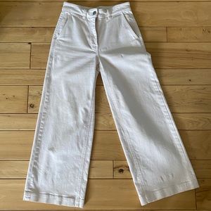 Everlane Wide Leg Crop Pant - light pink